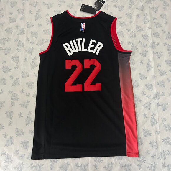 NBA Jimmy Butler Miami Heat Icon Edition Black Swingman Nike #22 Jersey - Picture 5 of 6